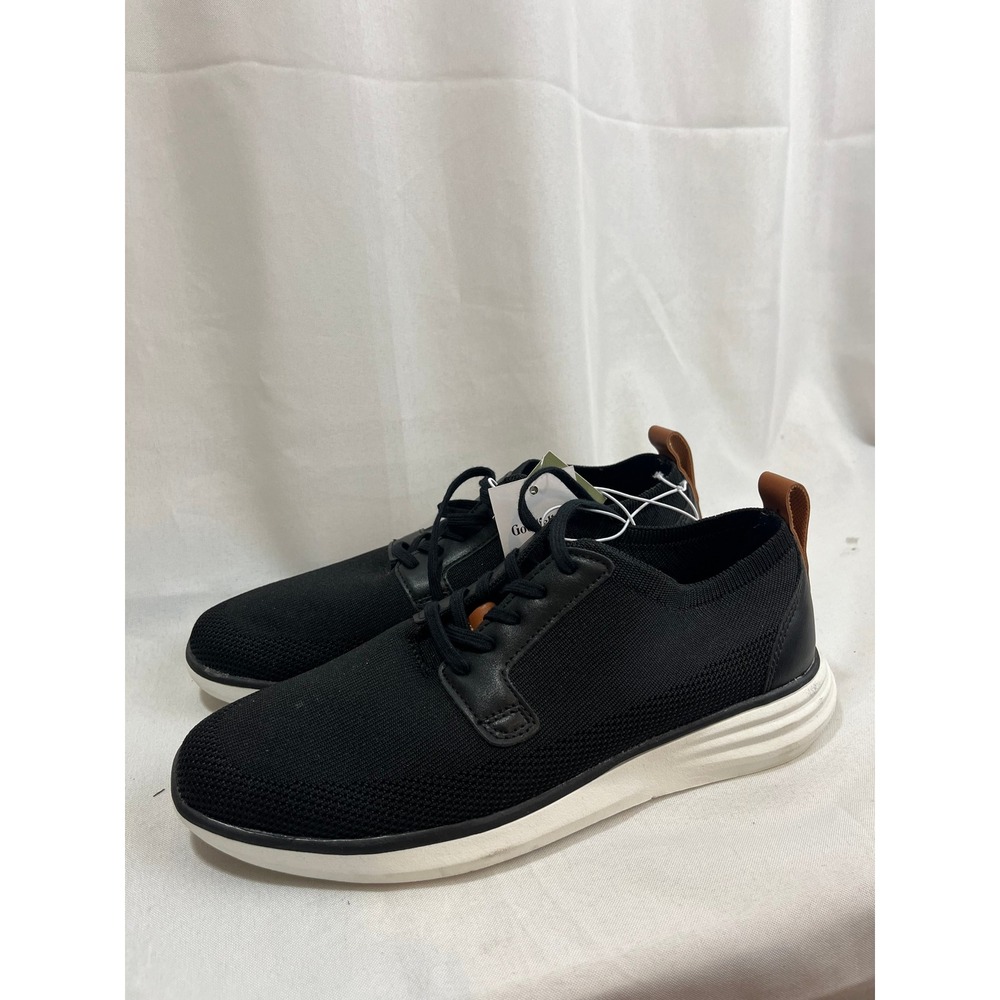 Goodfellow & Co Mens Knit Lace‎ Up Sneakers Black White Size 7 New With Tags
